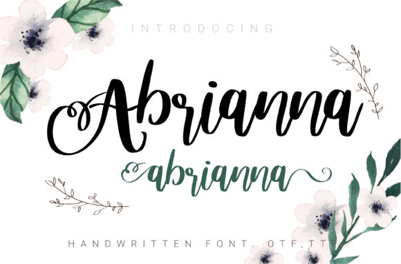 Abrianna: A Charming Handwritten Font for Crafters