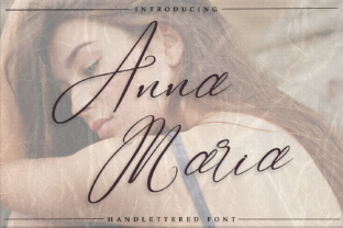 Anna Maria: A Romantic Script Font for Digital Design