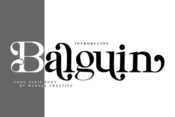 Balguin: A Refined Serif Typeface for Editorial Design