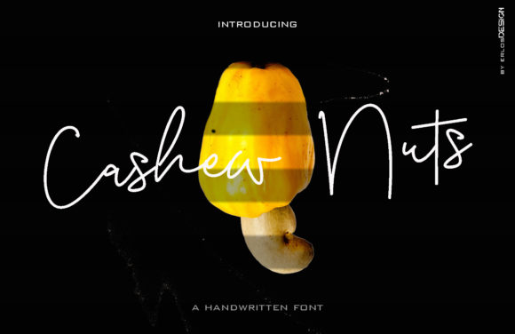 Cashew Nuts Font for Modern Web Design