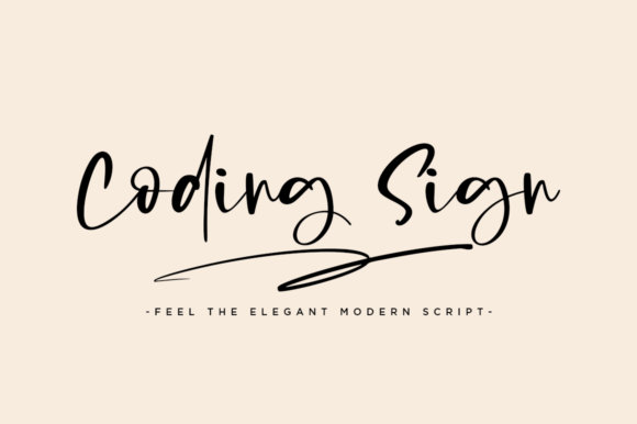 Coding Sign: A Timeless Script Font for Makers