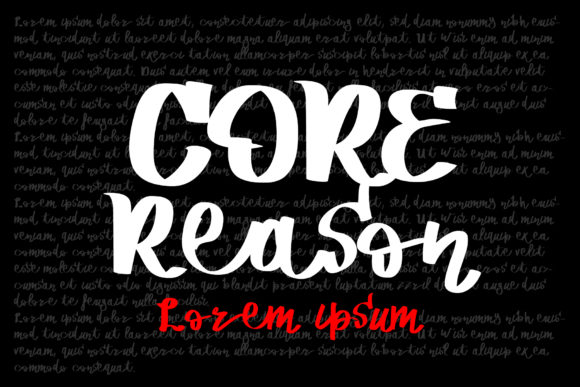 Core Reason: The Handwritten Font for Marketers