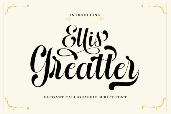 Ellis Greatter: A Modern Script Font for Branding
