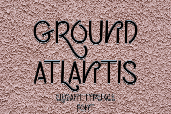 Ground Atlantis: A Clean Sans Serif Font for Crafters