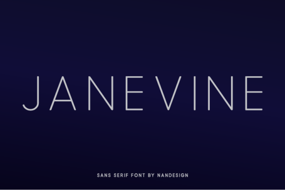 Janevine: A Refined Sans Serif Font for Modern Editorial Design