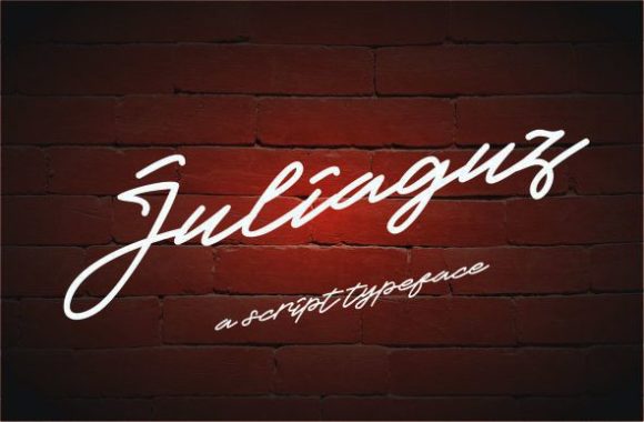 Juliaguz: A Timeless Handwritten Typeface for Editorial Design