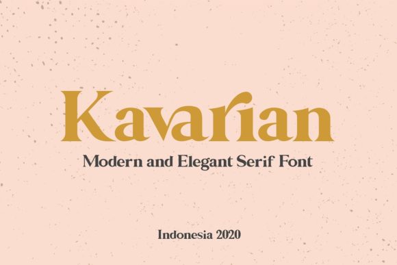 Kavarian: A Serif Font That Elevates Brand Identity