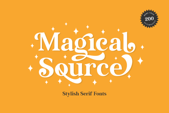 Magical Source: A Serif Font for Bold Branding