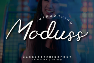 Moduss Font: Elegant Script for Handmade Brands