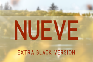 Nueve Extra Black: A Bold Typeface for Web Headers