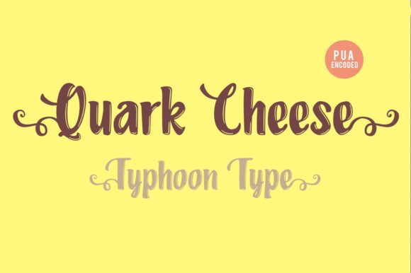 Quark Cheese Font for Crafters