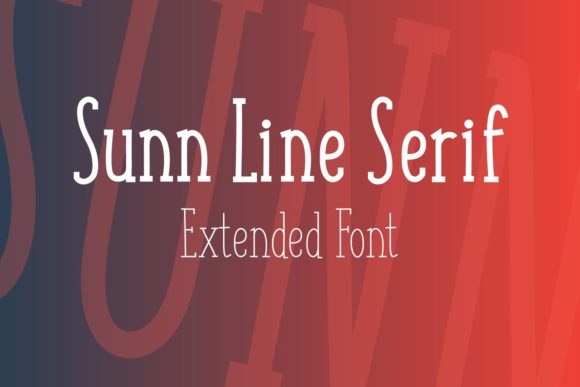 Sunn Line: A Serif Font for Professional Branding