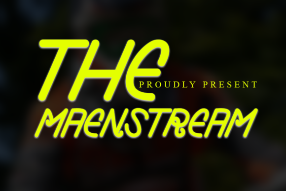 The Maenstream: A Calm Sans Serif Typeface for Editorial Design