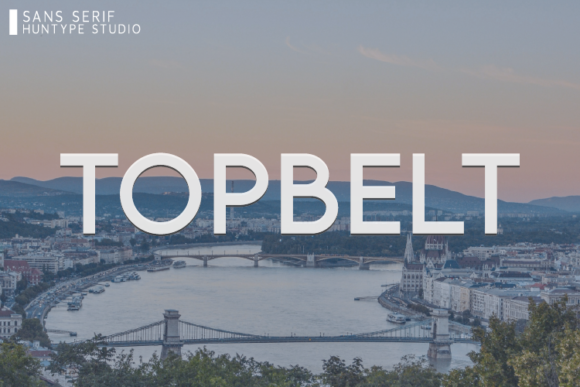 Topbelt: A Clean Sans Serif Font for Editorial Design