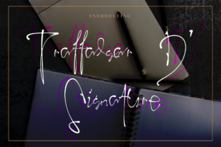 Trafalgar D Signature Font for Branding