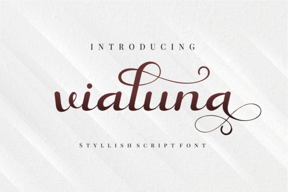 Vialuna: A Delicate Handwritten Typeface for Elegant Branding