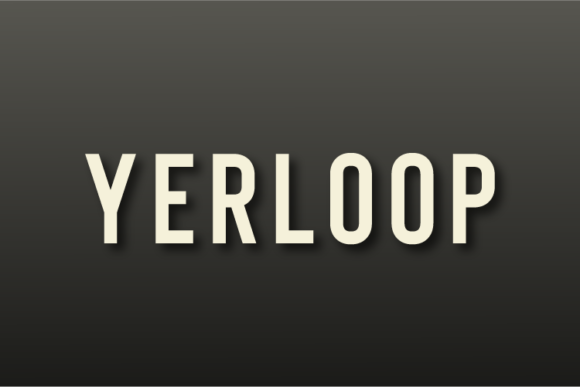 Yerloop: A Clean Sans Serif Font for Small Brands